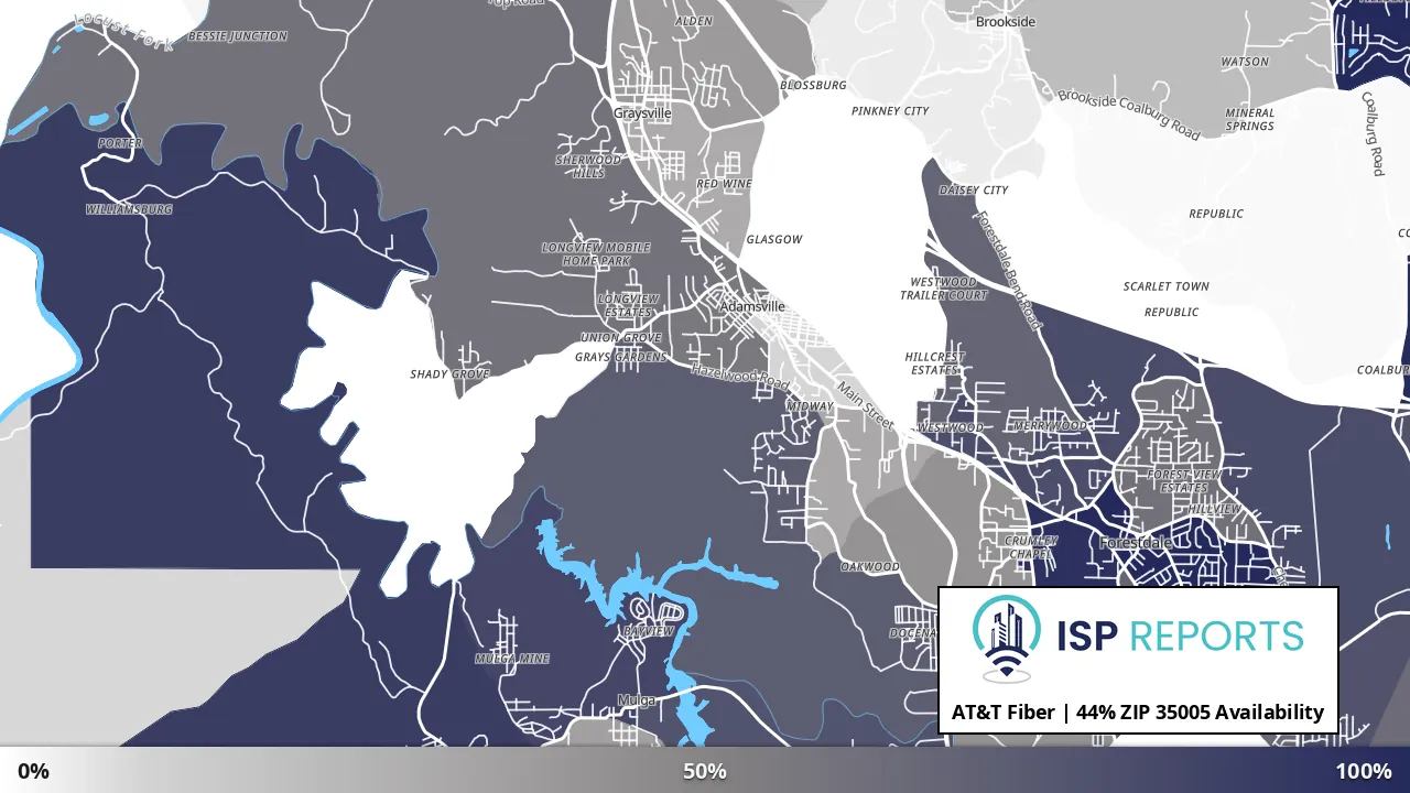 35005, AL map of internet availability