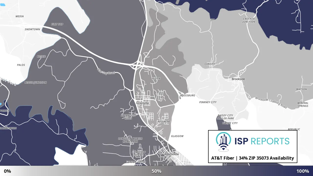 35073, AL map of internet availability