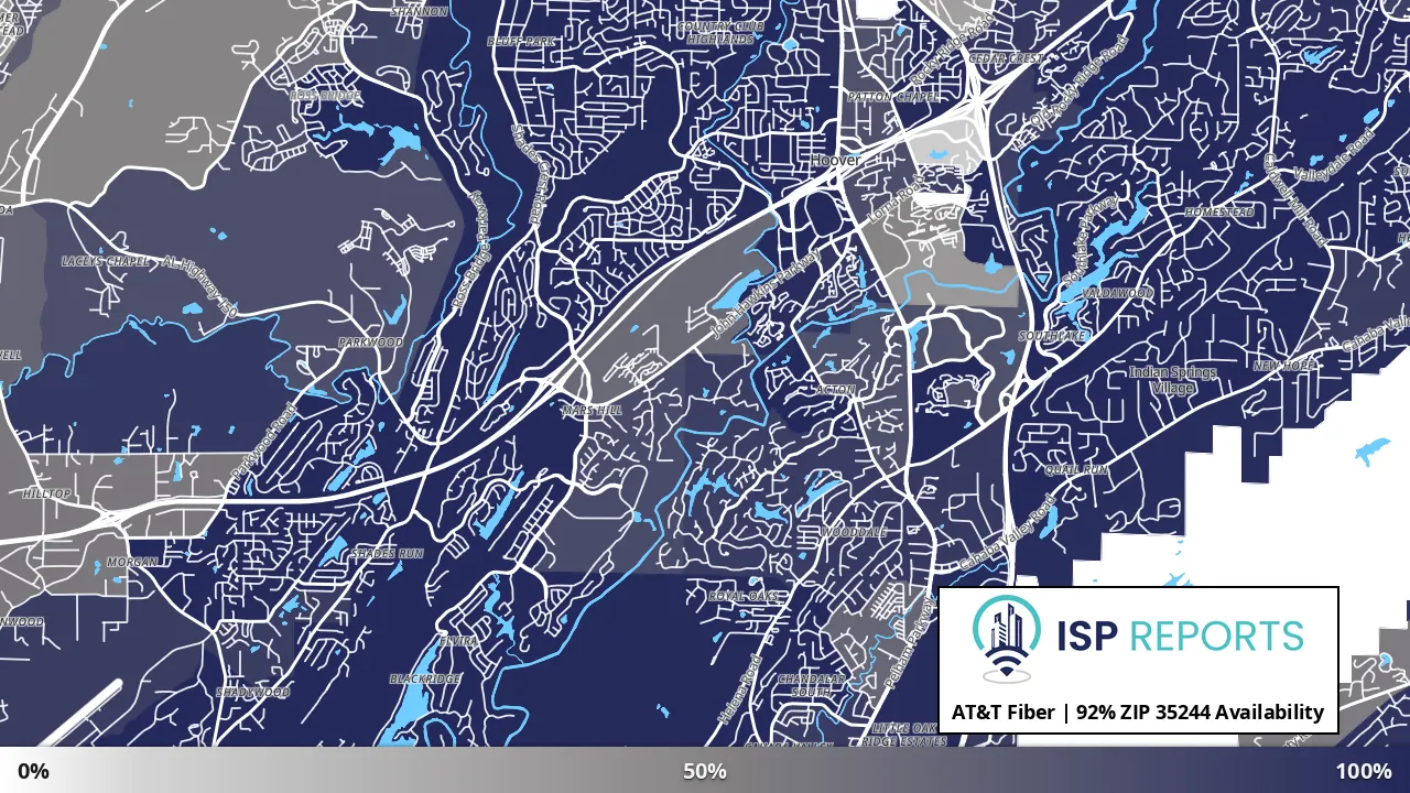 35244, AL map of internet availability