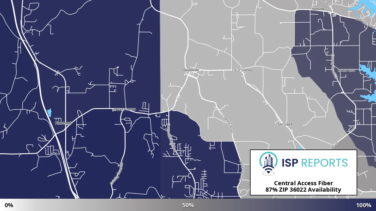 36022, AL map of internet availability