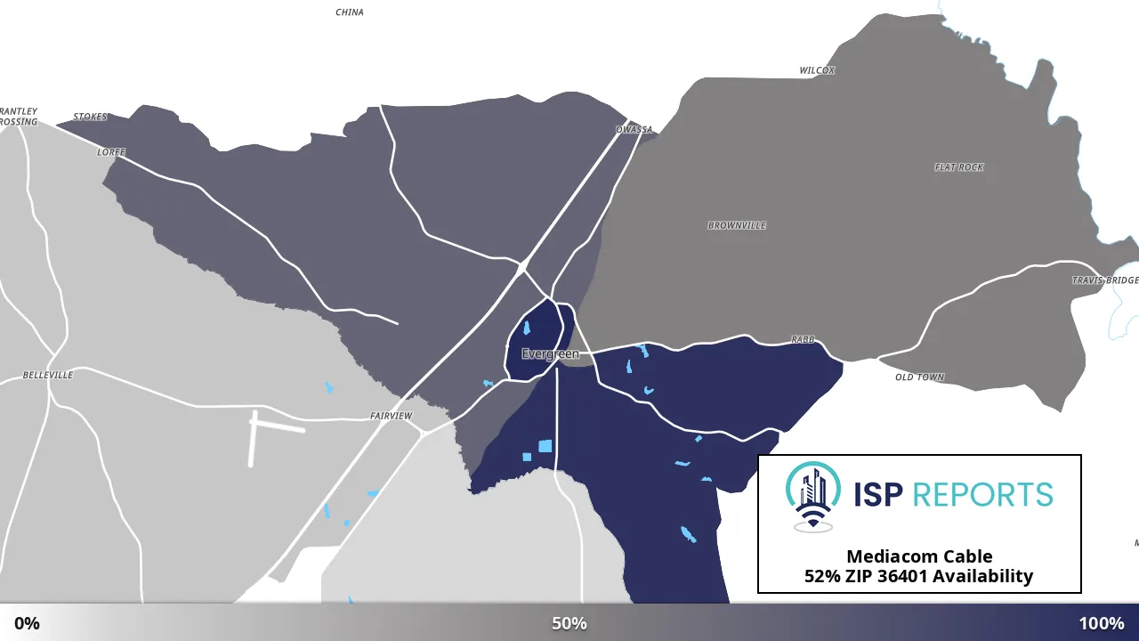 36401, AL map of internet availability