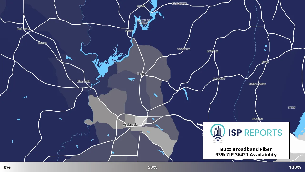 36421, AL map of internet availability