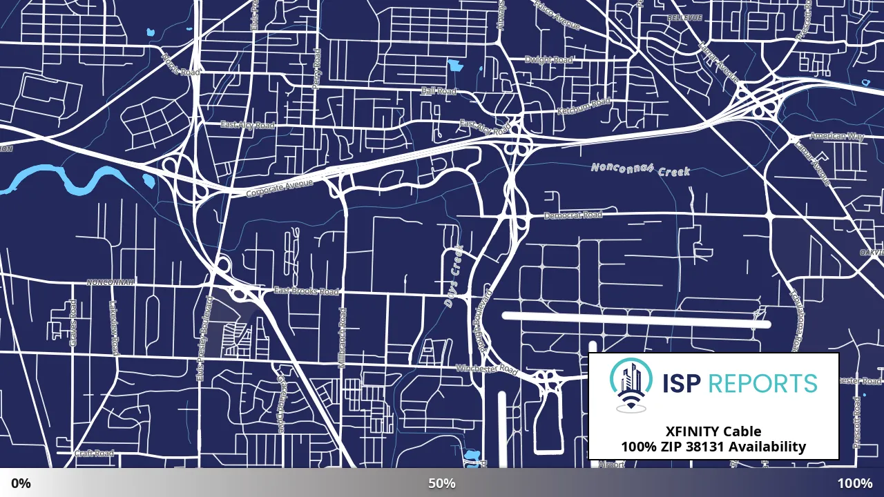 38131, TN map of internet availability