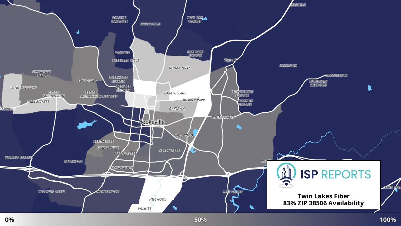 38506, TN map of internet availability