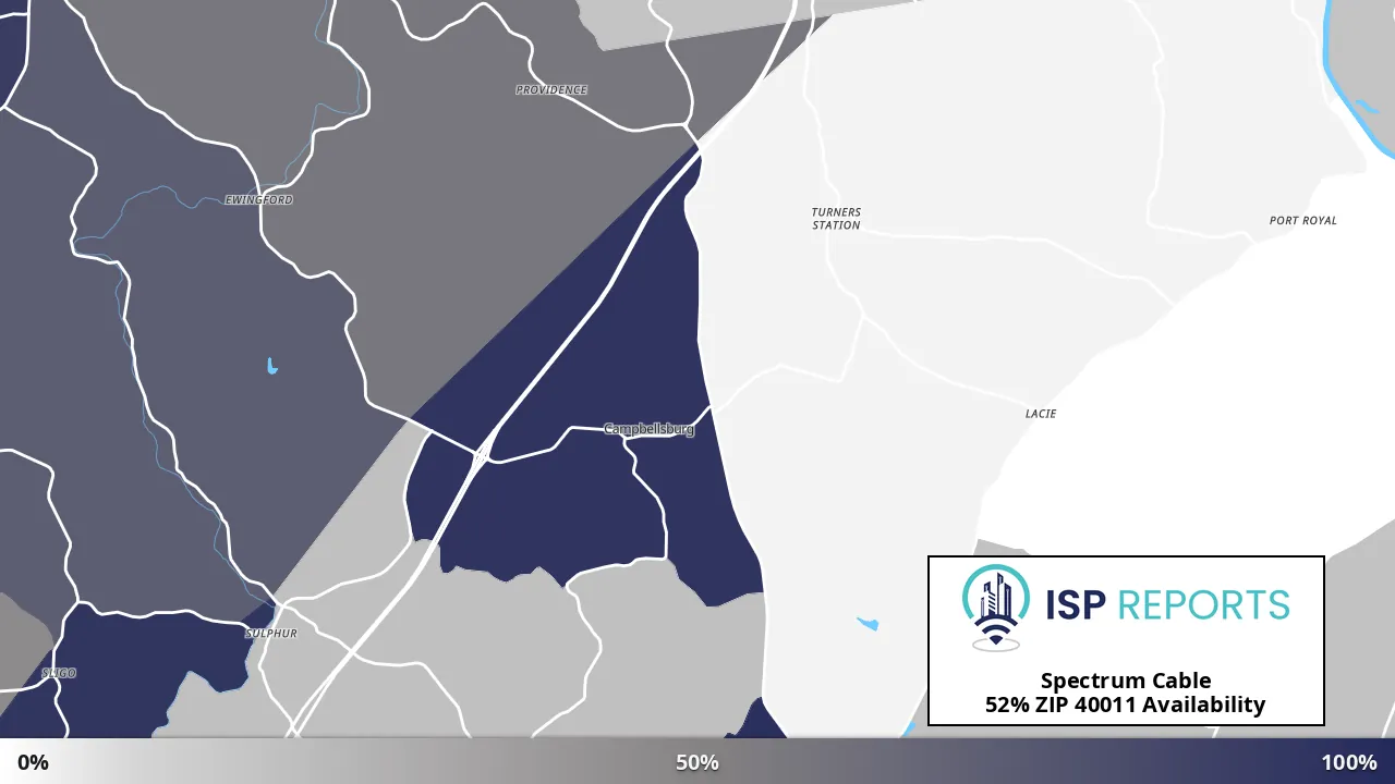 40011, KY map of internet availability