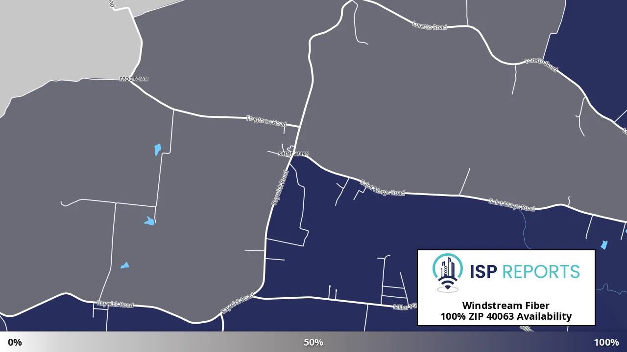 40063, KY map of internet availability
