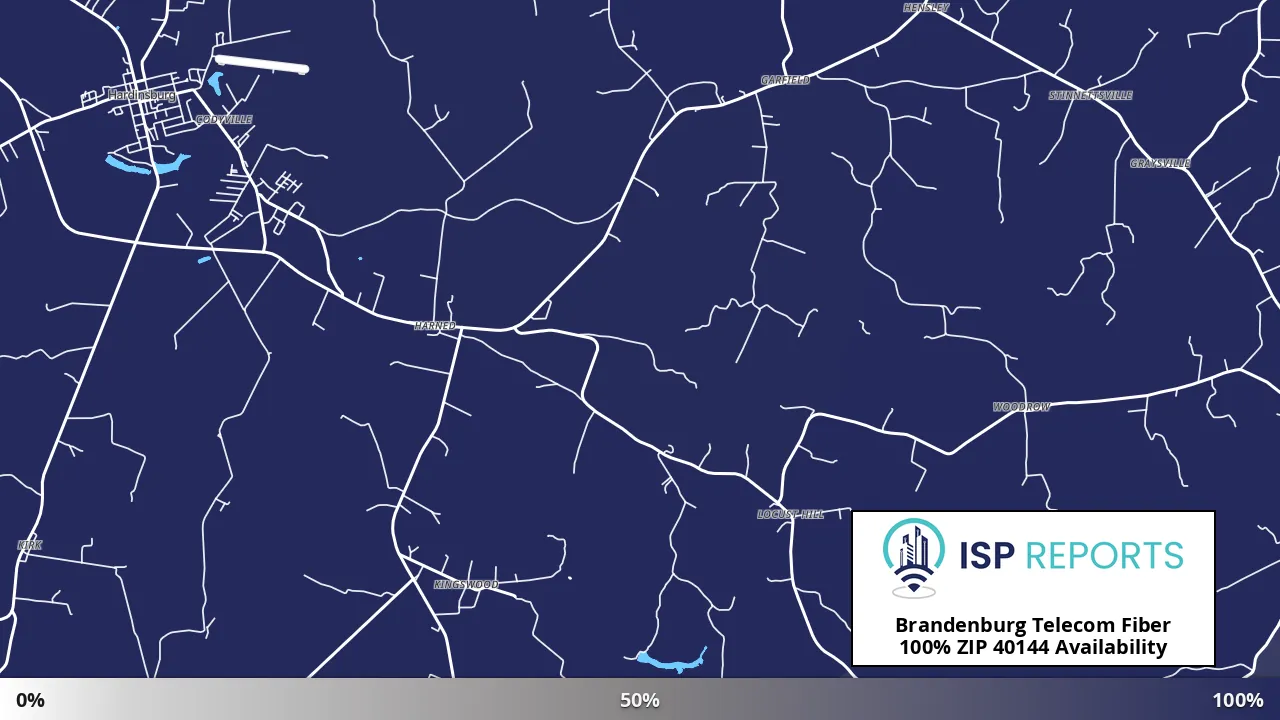 40144, KY map of internet availability