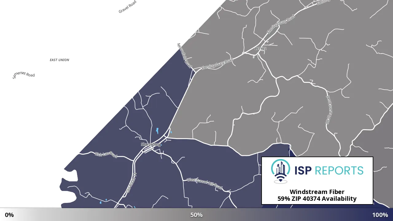 40374, KY map of internet availability