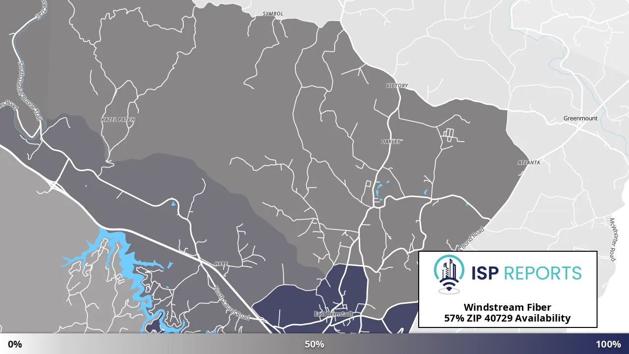 40729, KY map of internet availability