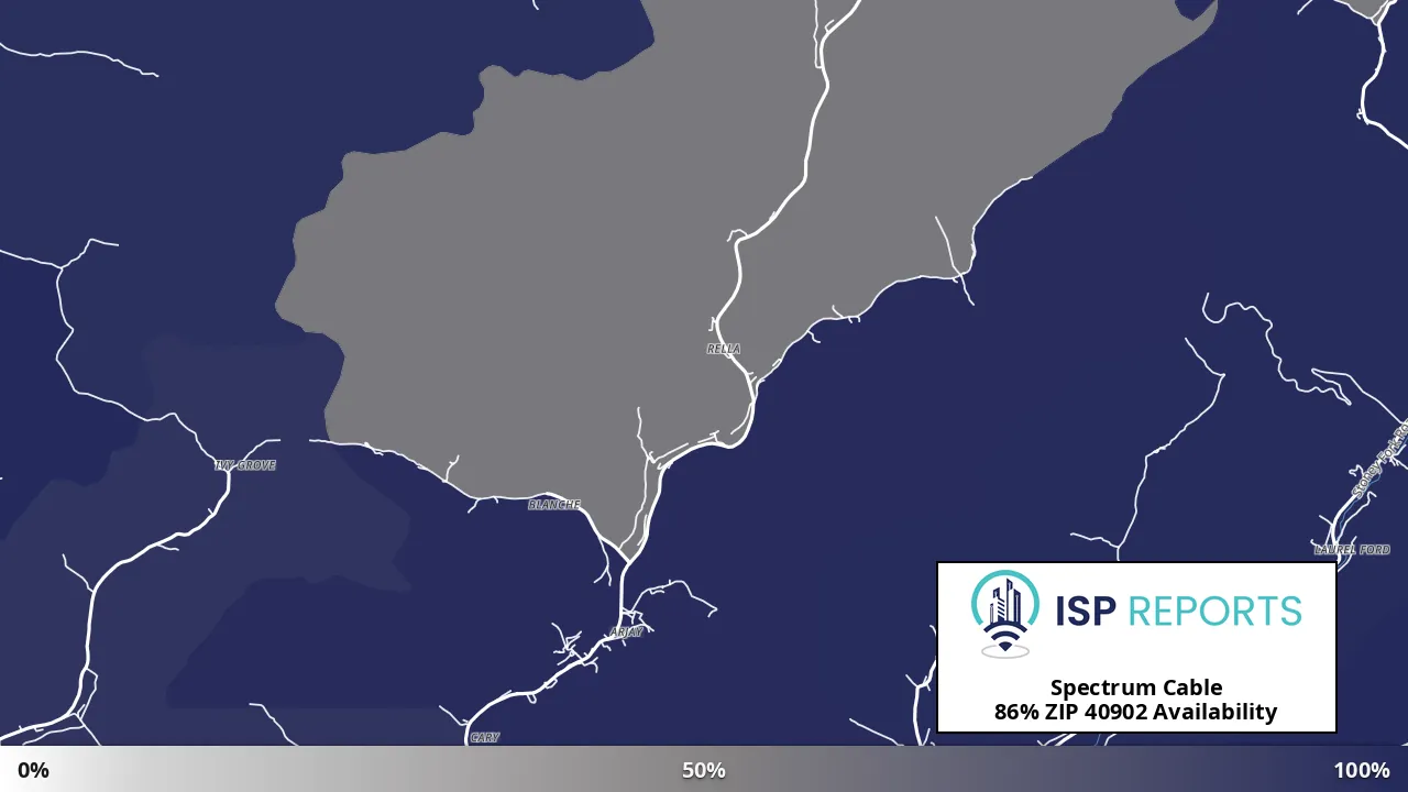 40902, KY map of internet availability