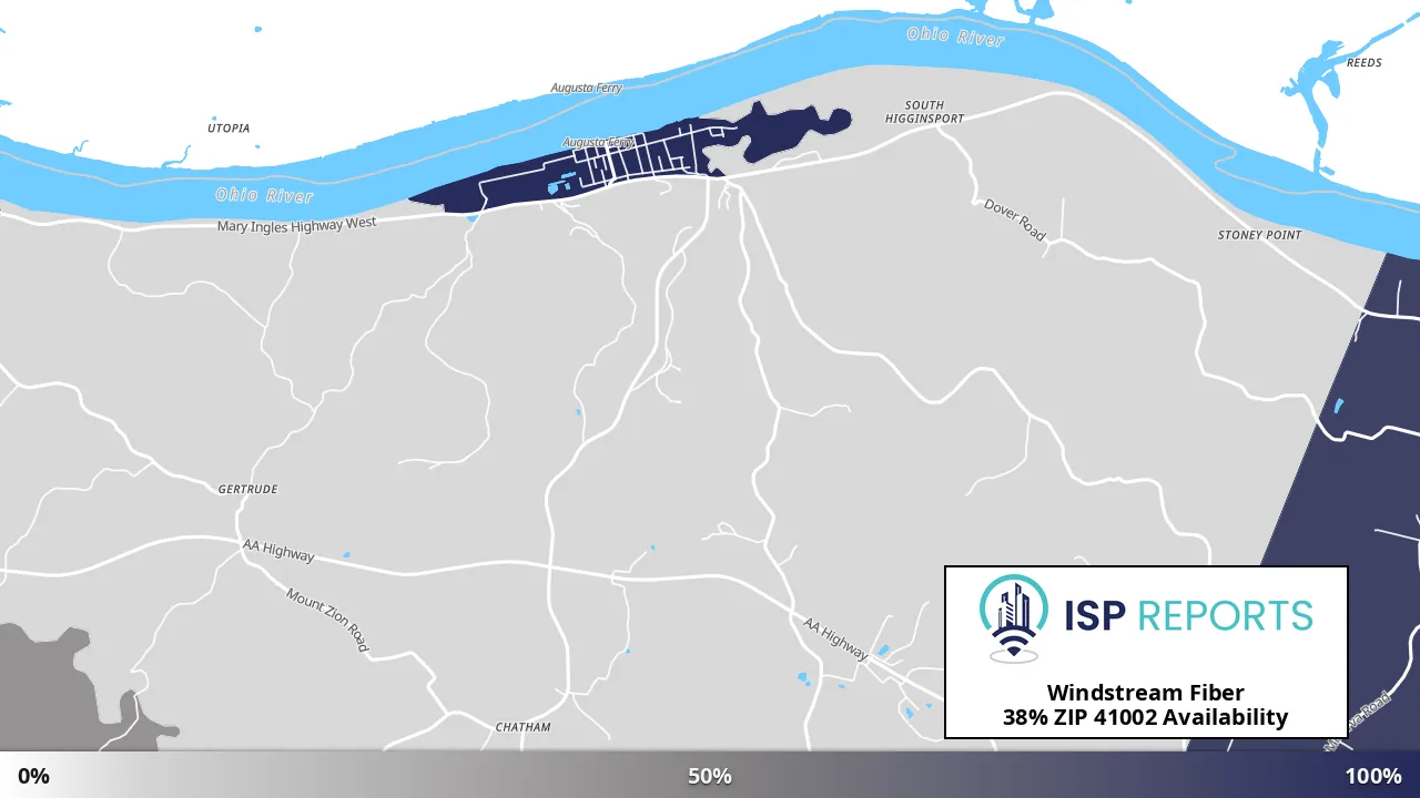 41002, KY map of internet availability