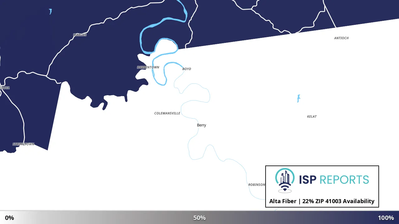 41003, KY map of internet availability