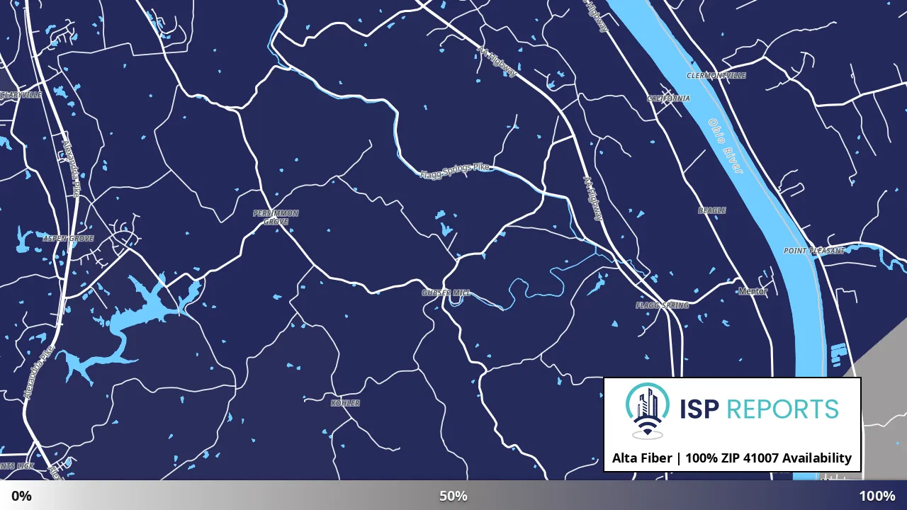 41007, KY map of internet availability
