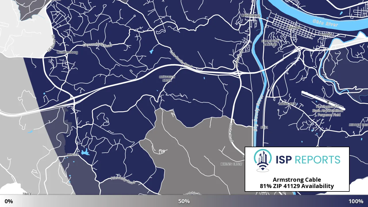 41129, KY map of internet availability