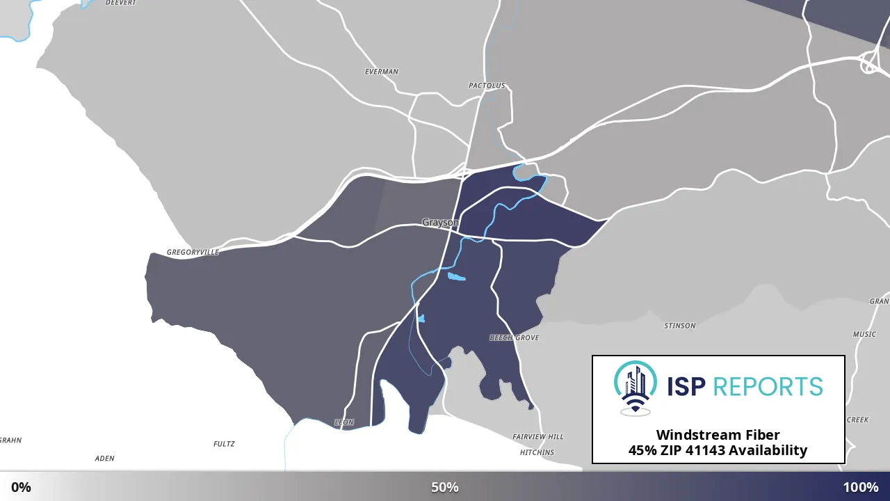 41143, KY map of internet availability