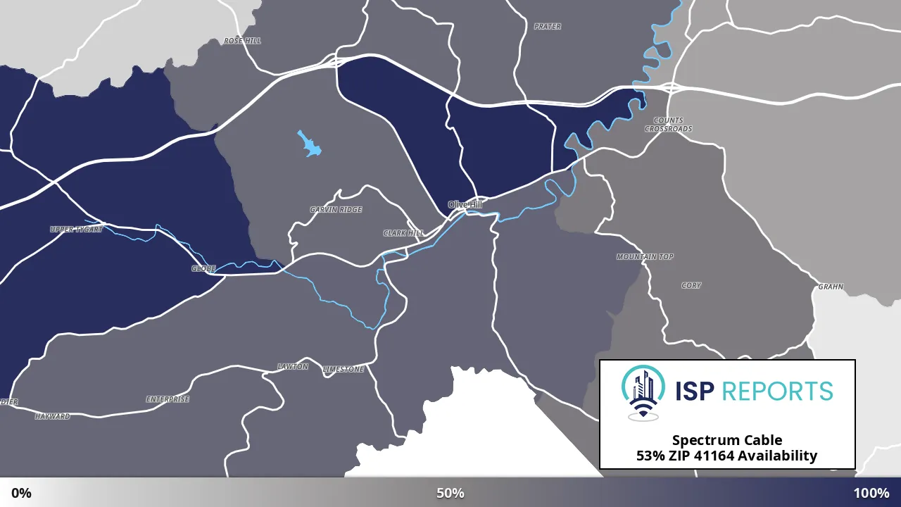 41164, KY map of internet availability