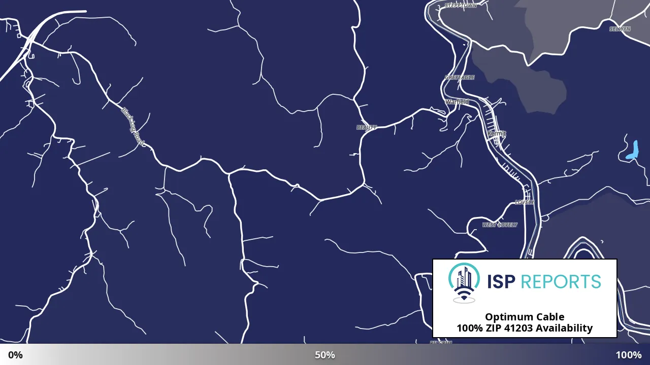 41203, KY map of internet availability