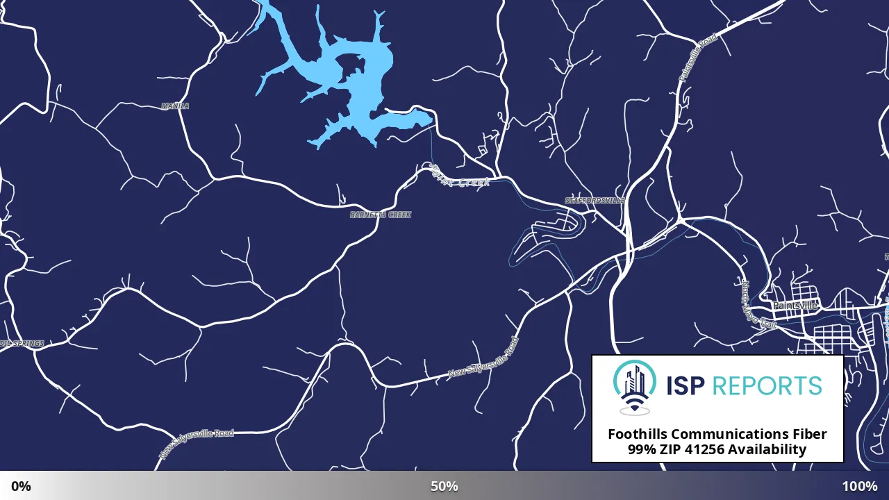 41256, KY map of internet availability