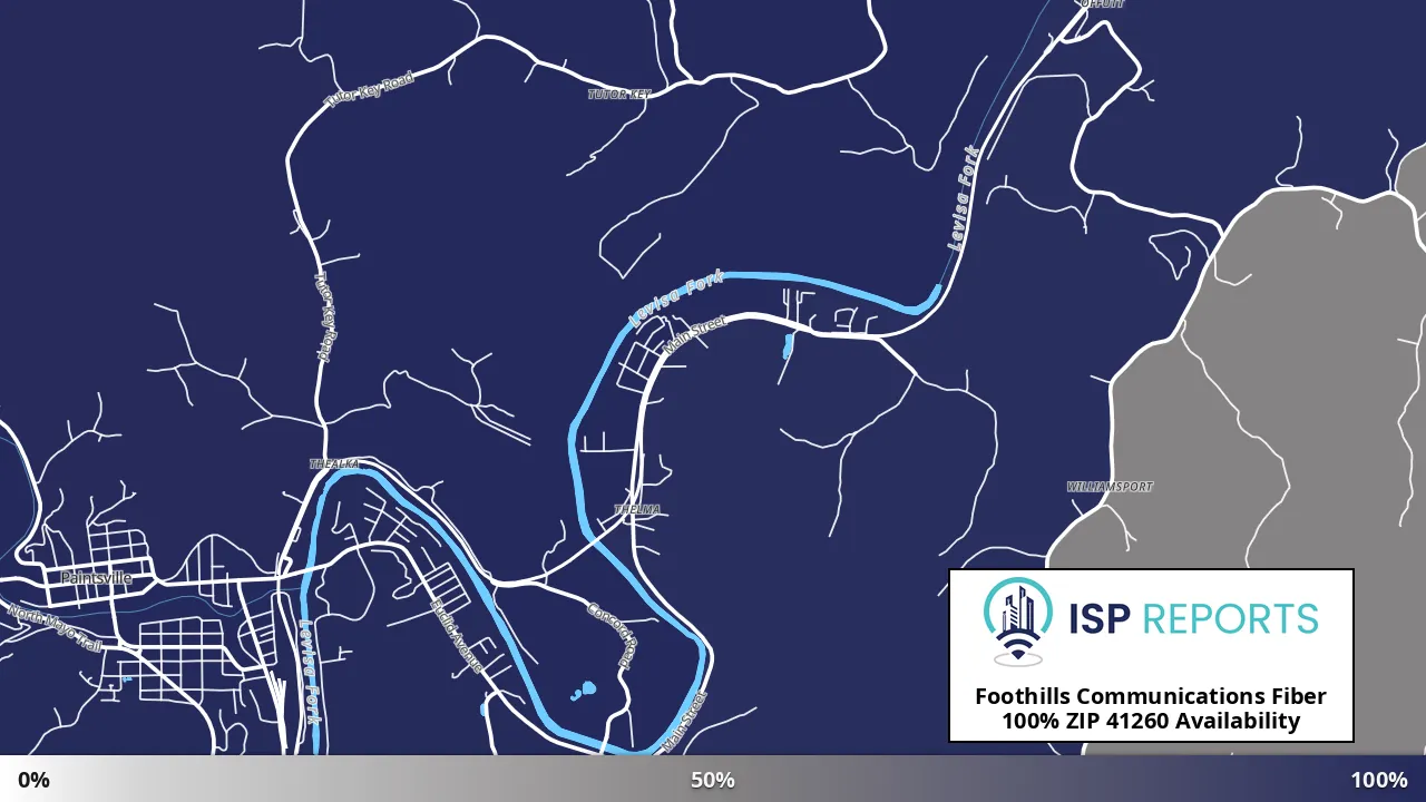 41260, KY map of internet availability