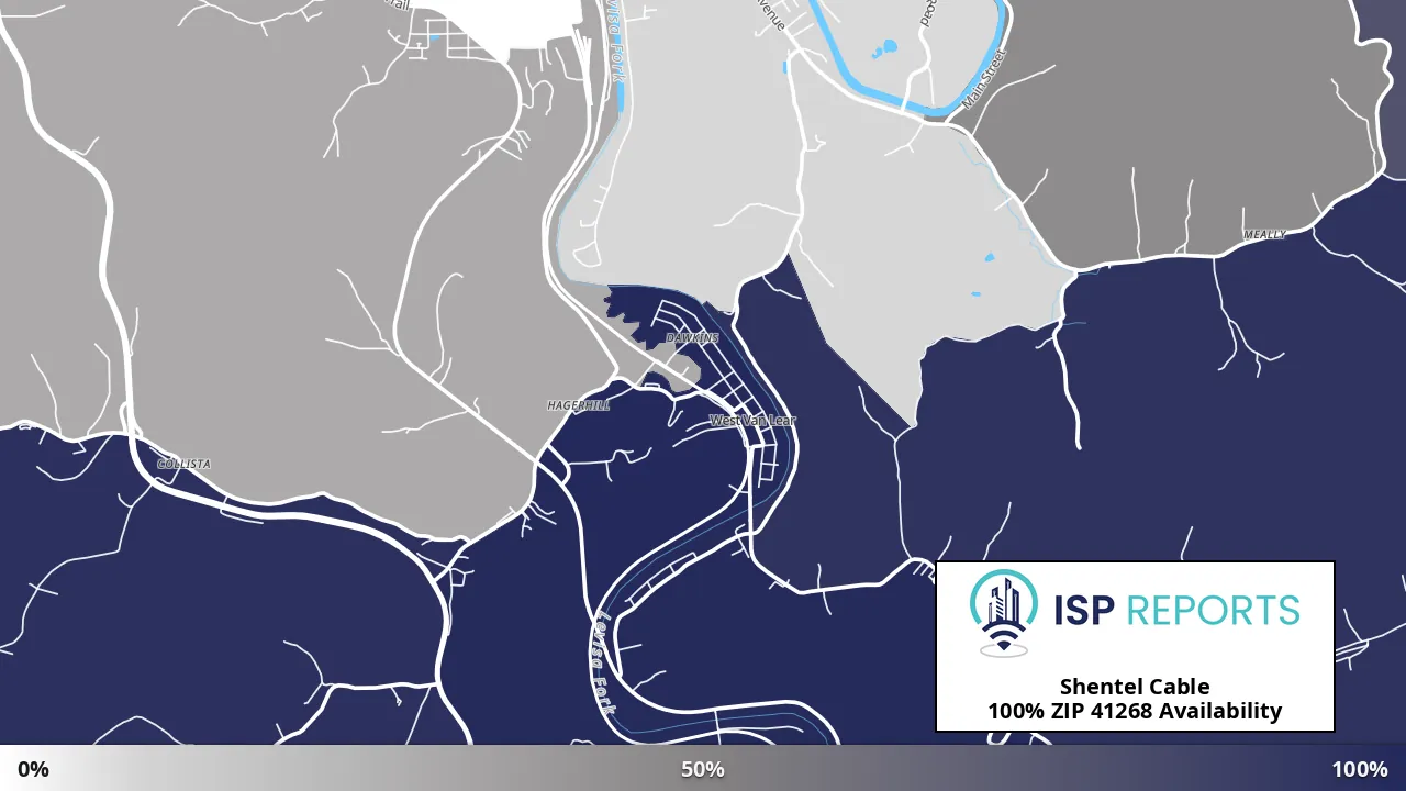41268, KY map of internet availability