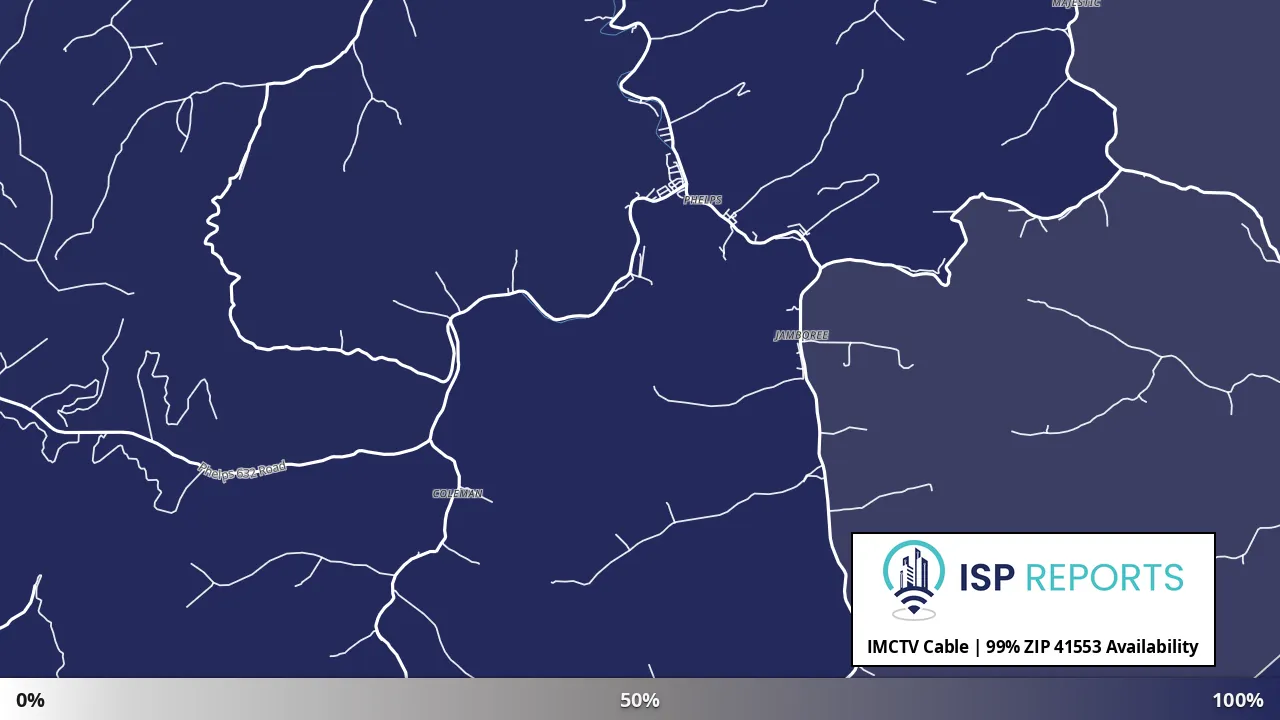 41553, KY map of internet availability