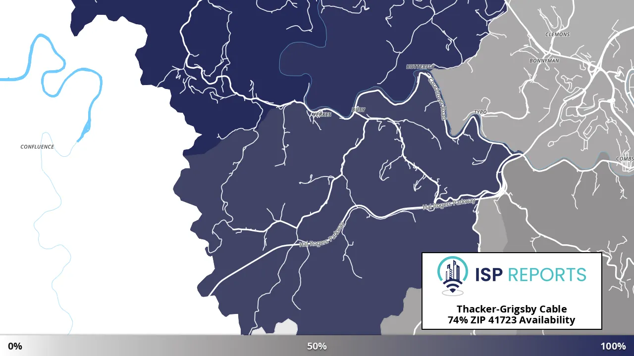 41723, KY map of internet availability