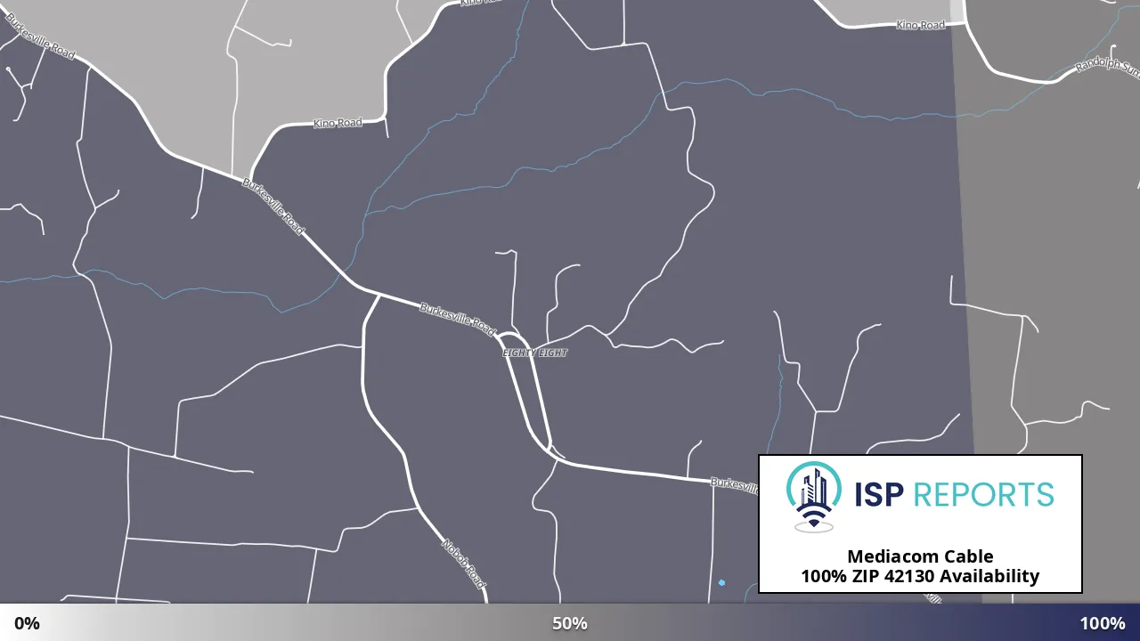 42130, KY map of internet availability