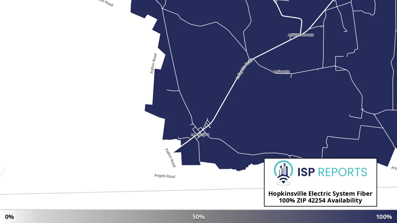 42254, KY map of internet availability