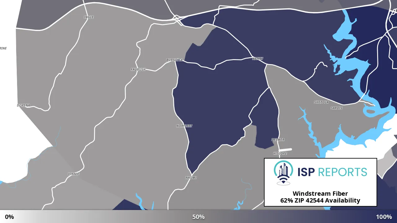 42544, KY map of internet availability