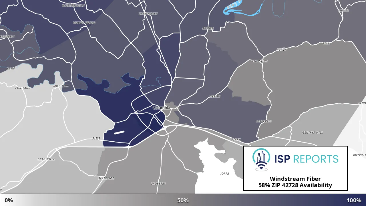 42728, KY map of internet availability