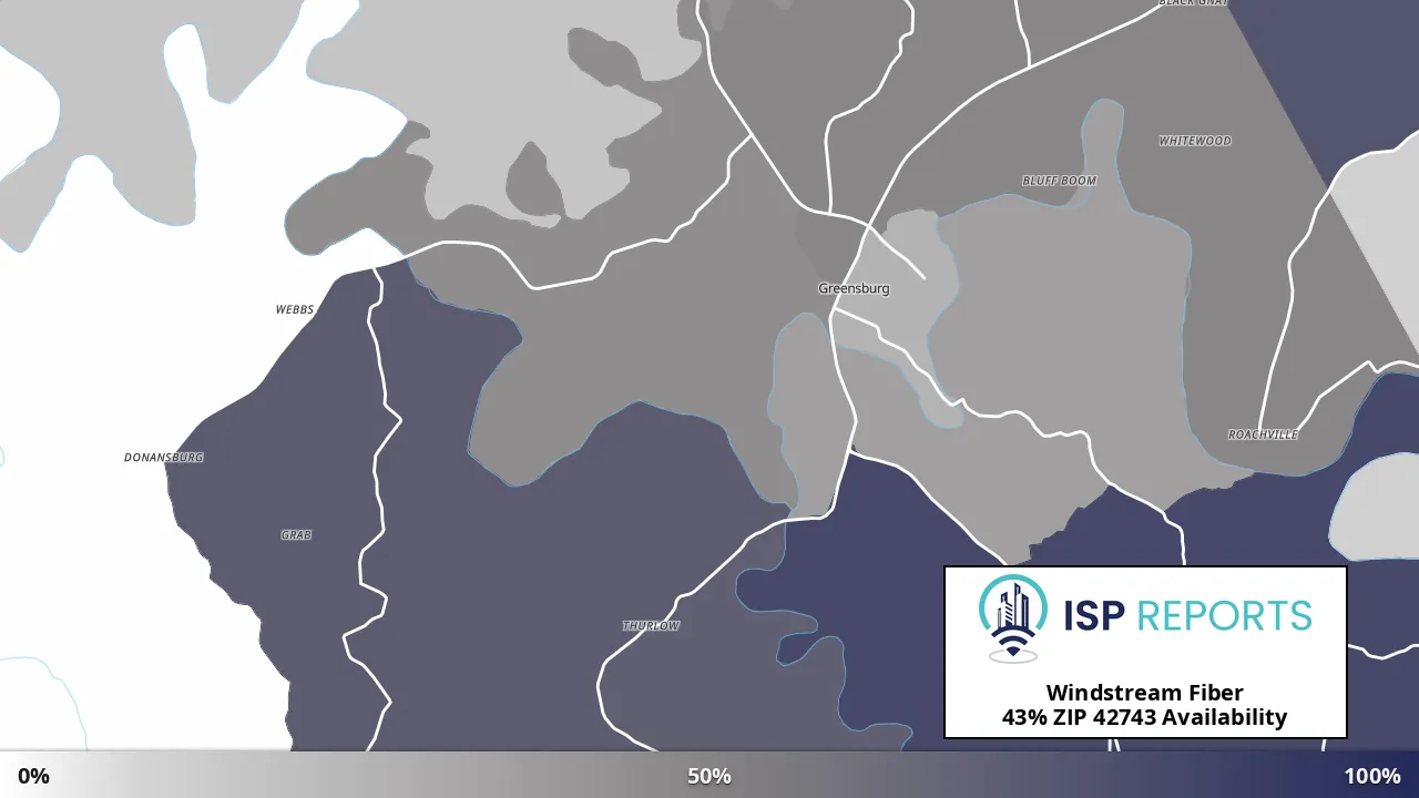 42743, KY map of internet availability
