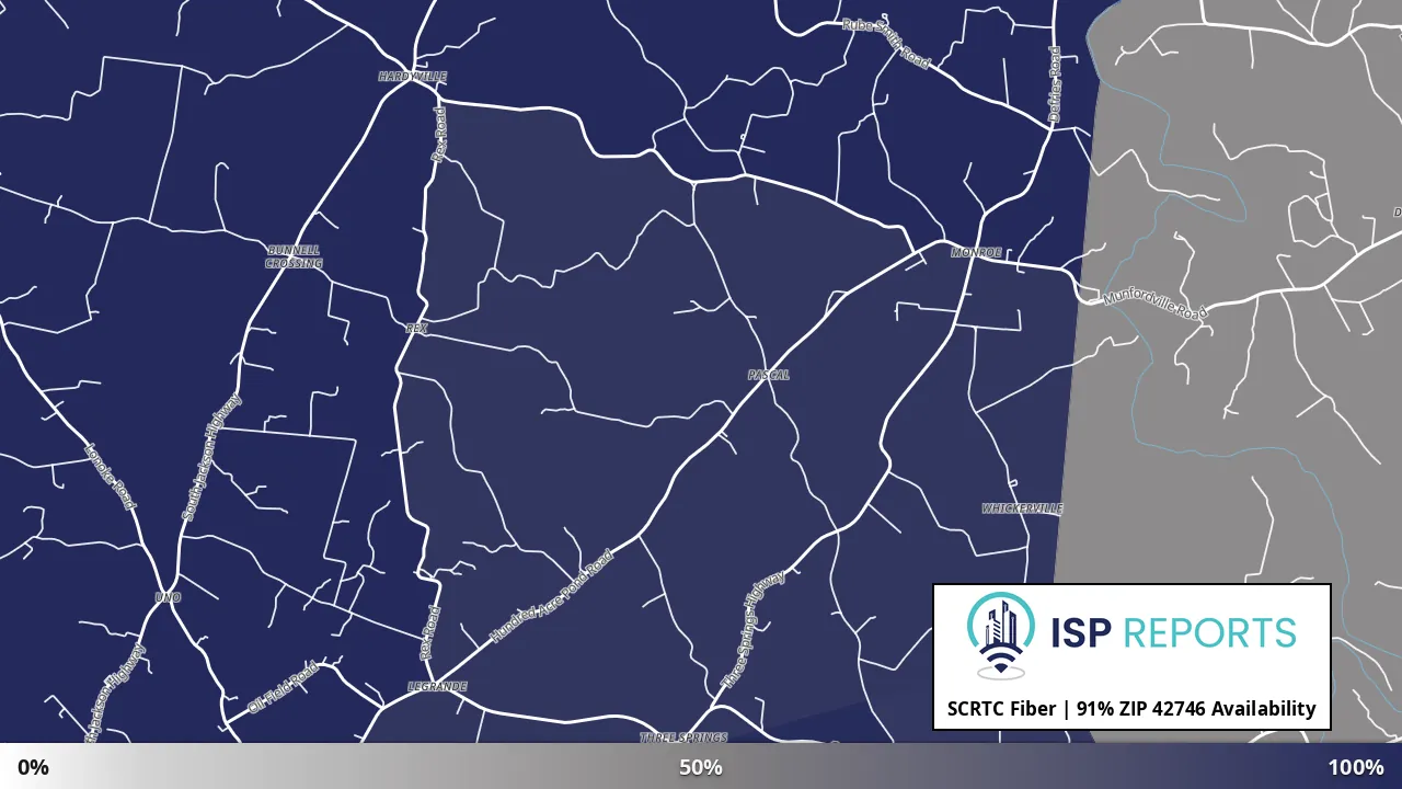 42746, KY map of internet availability