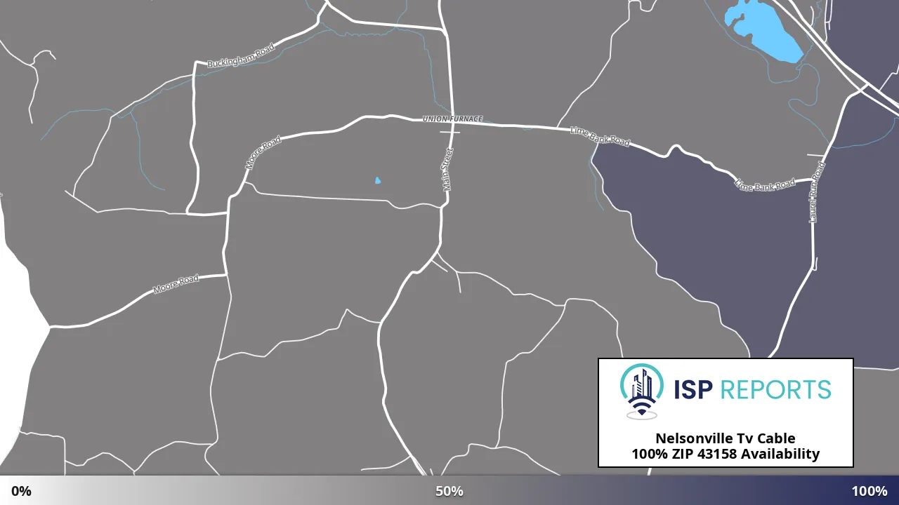 43158, OH map of internet availability