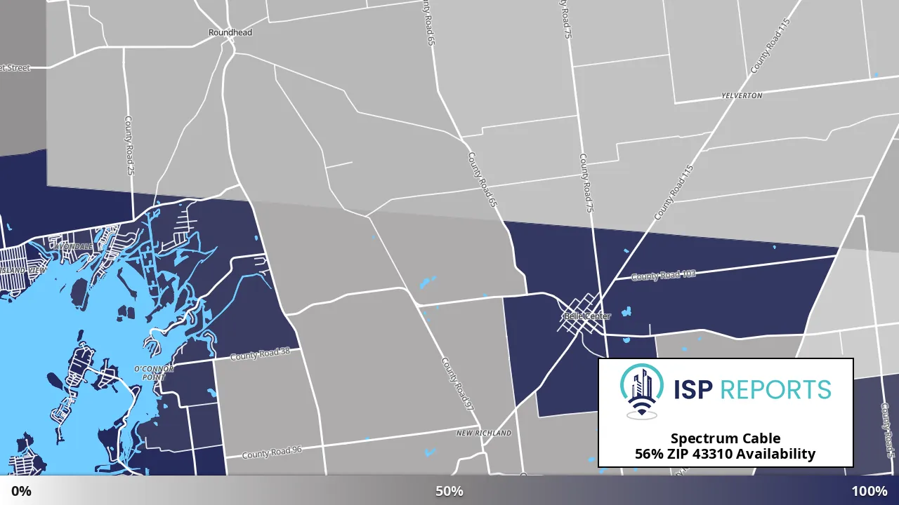 43310, OH map of internet availability