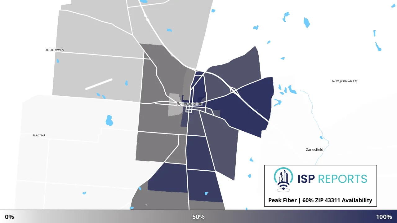 43311, OH map of internet availability