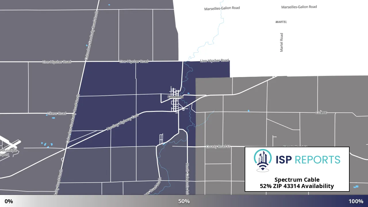 43314, OH map of internet availability