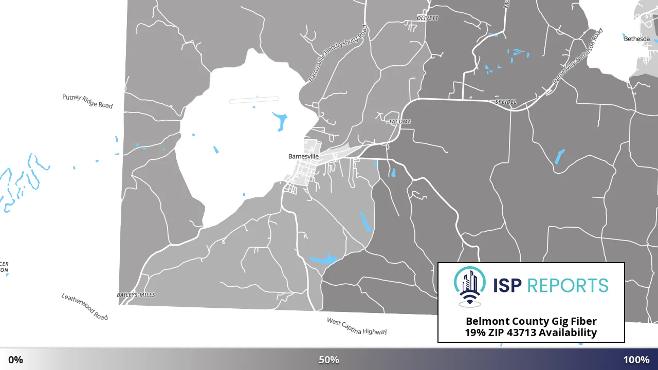 43713, OH map of internet availability