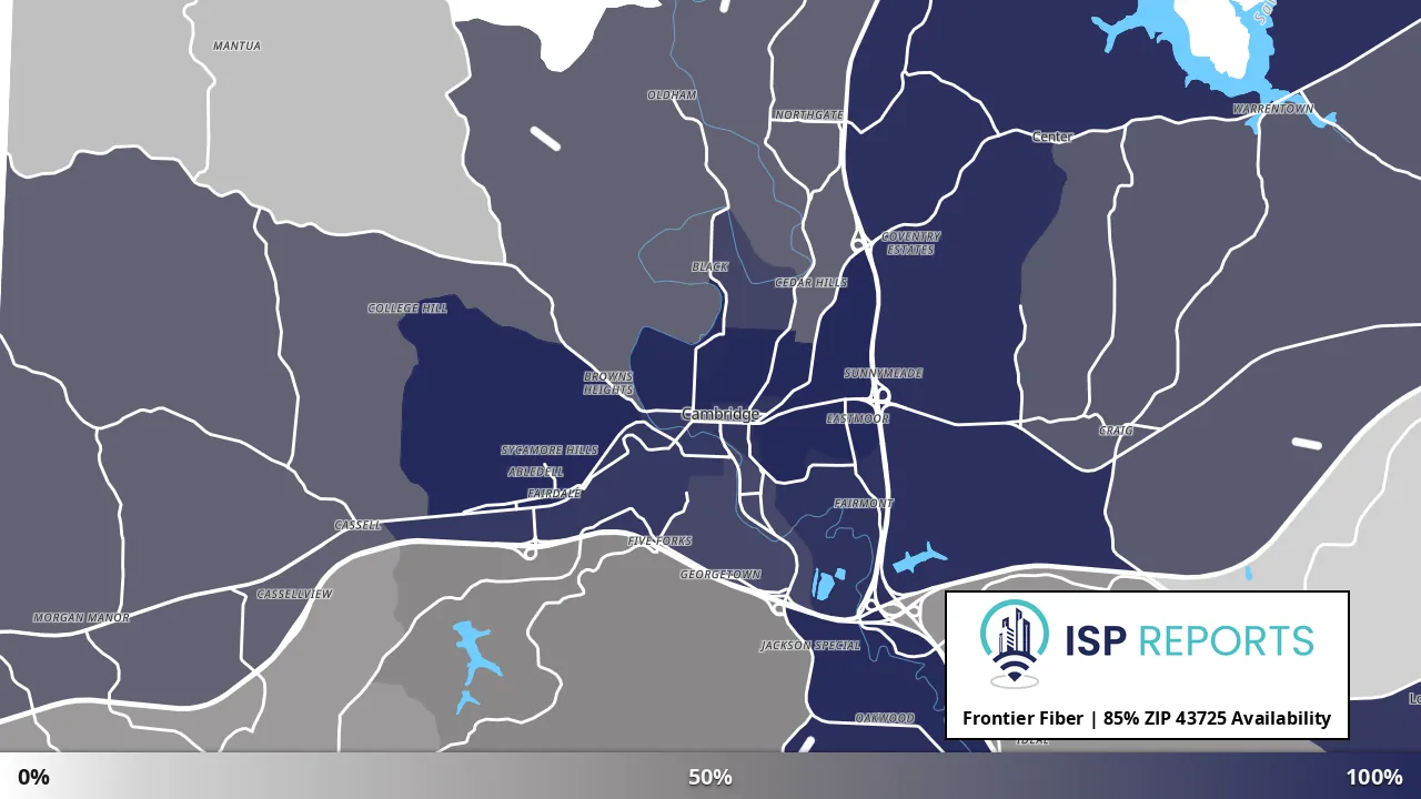 43725, OH map of internet availability