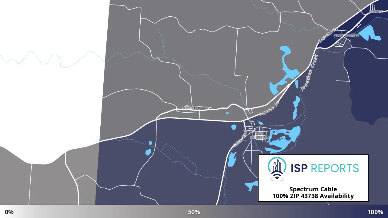 43738, OH map of internet availability