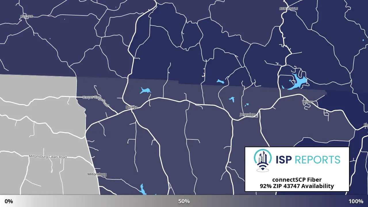 43747, OH map of internet availability