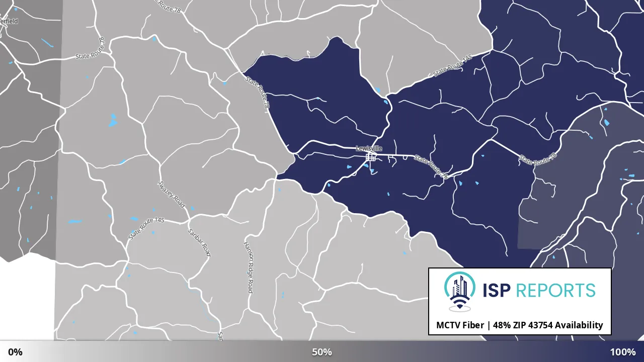 43754, OH map of internet availability