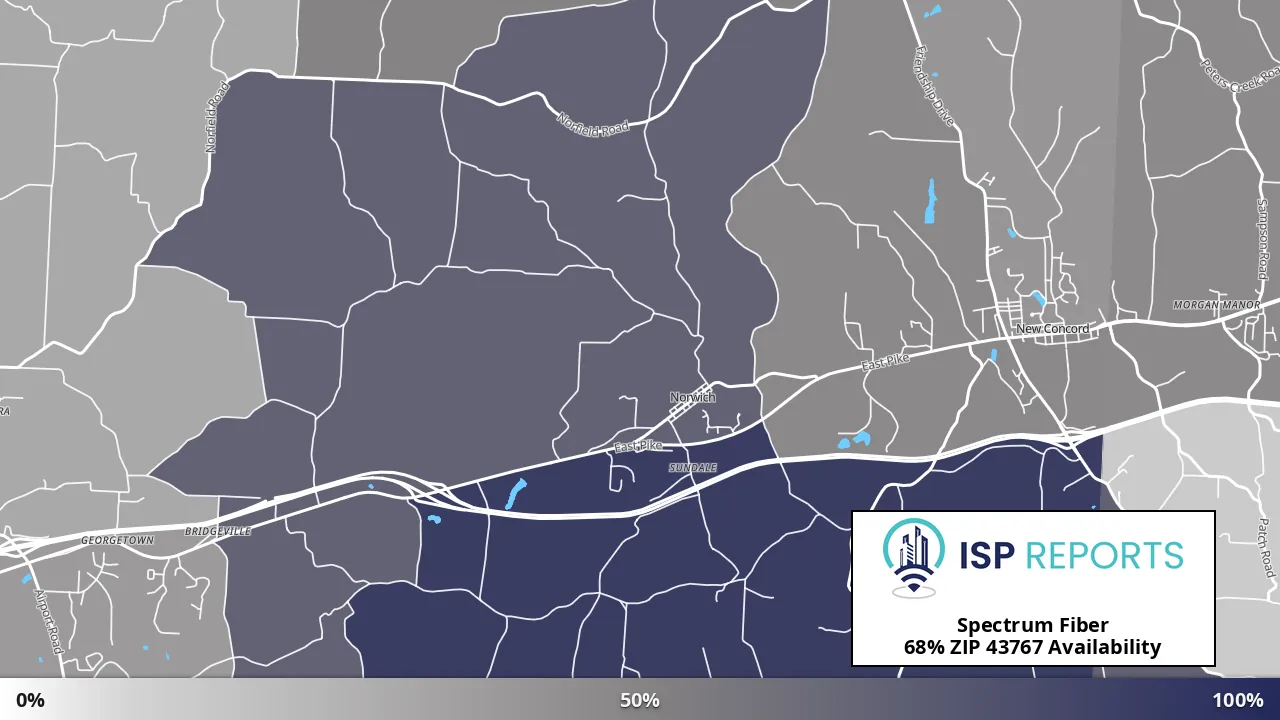 43767, OH map of internet availability