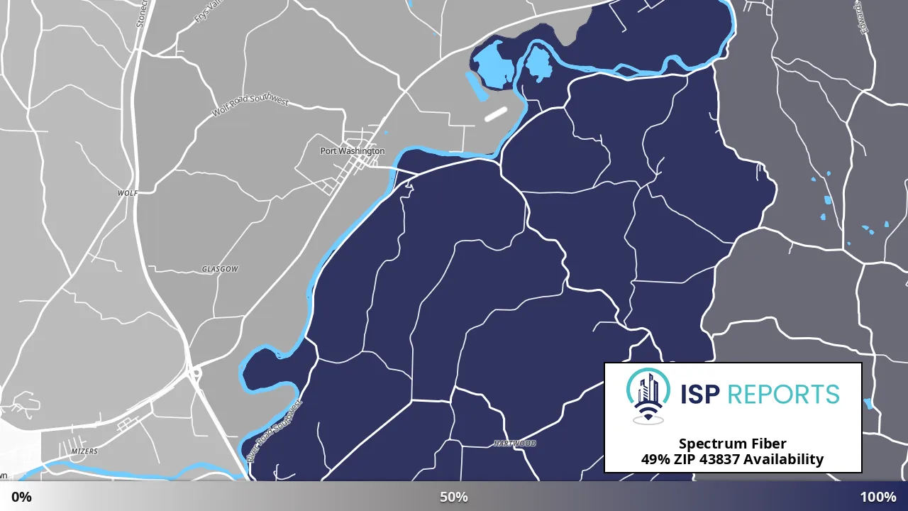 43837, OH map of internet availability