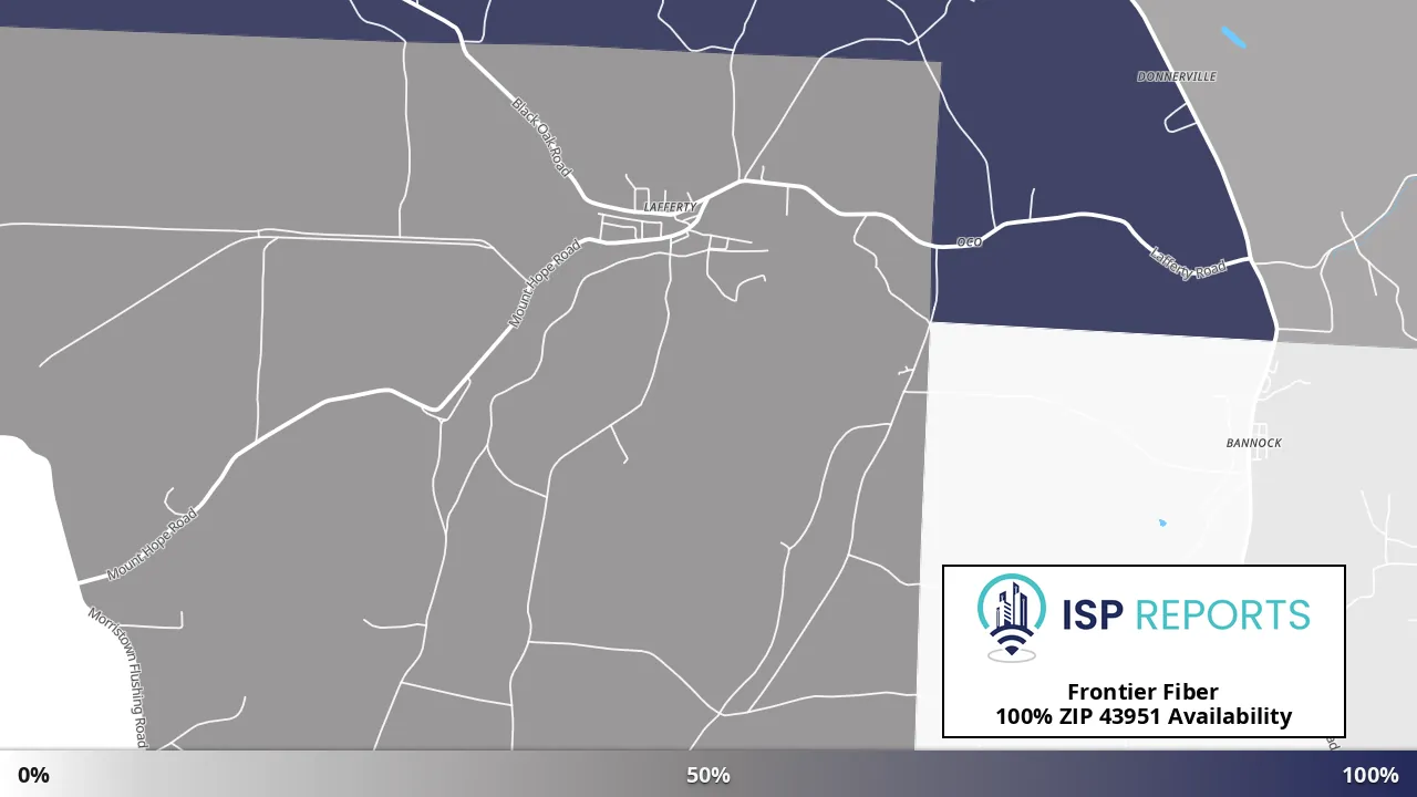 43951, OH map of internet availability