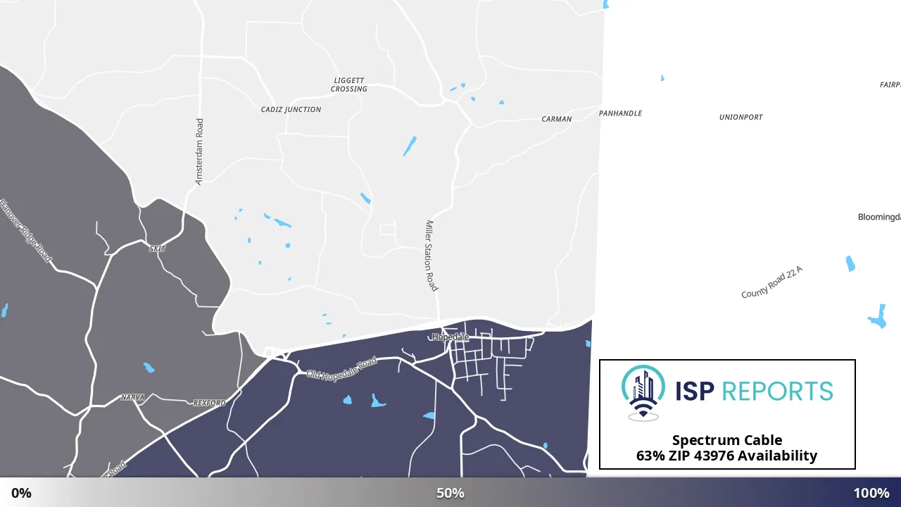 43976, OH map of internet availability