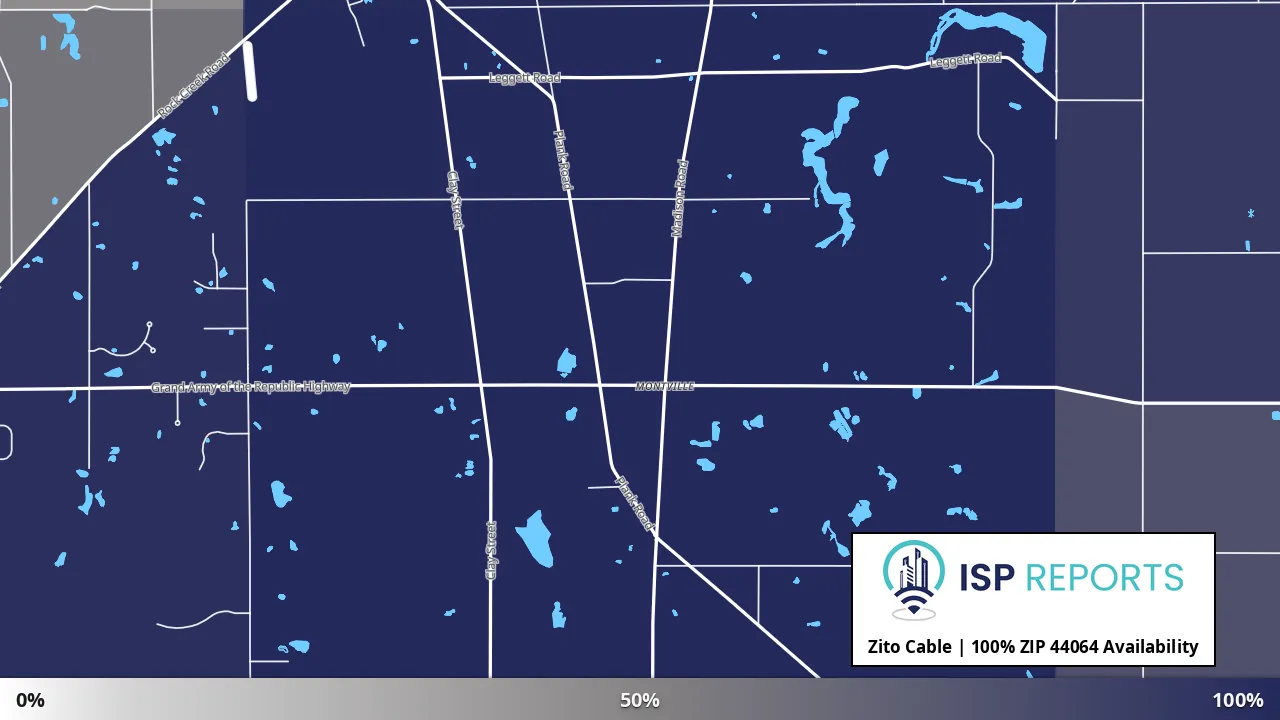 44064, OH map of internet availability