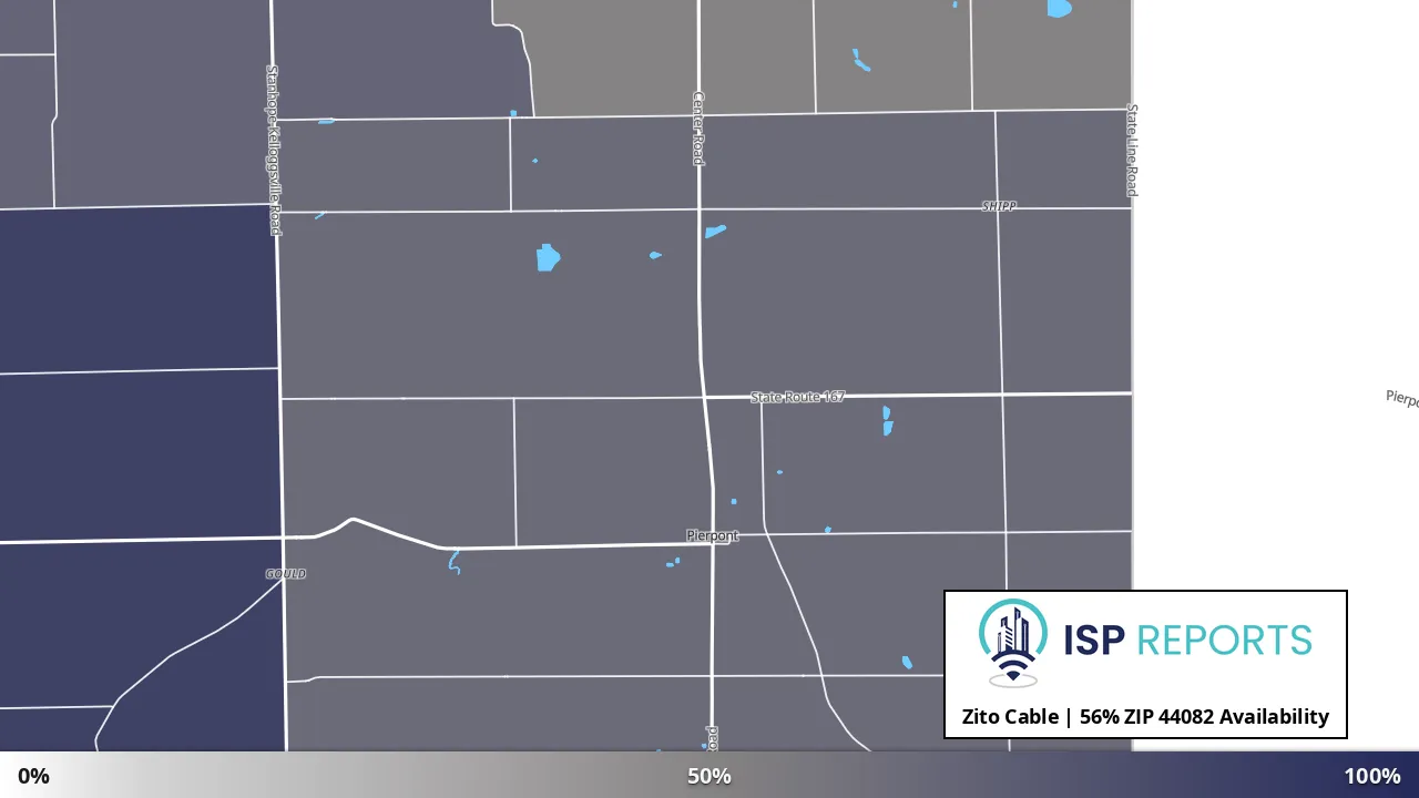 44082, OH map of internet availability