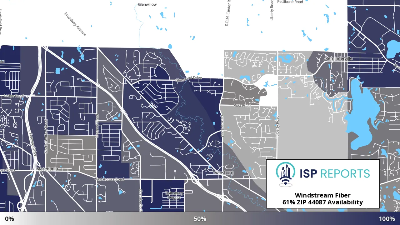 44087, OH map of internet availability