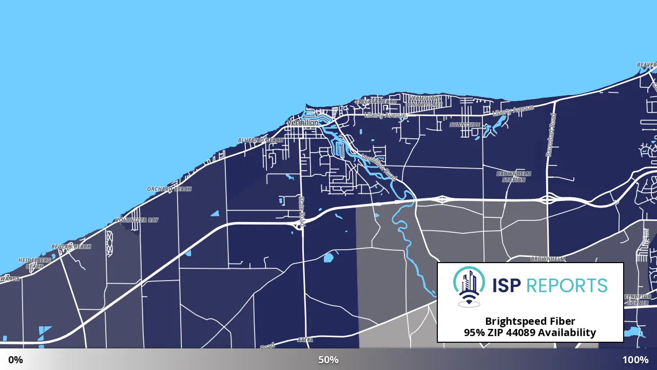 44089, OH map of internet availability