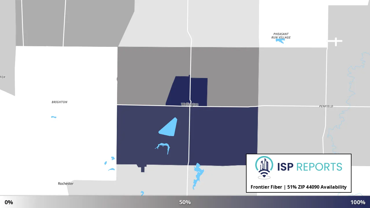 44090, OH map of internet availability